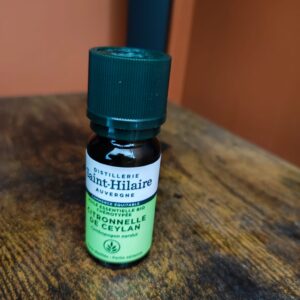 Huile essentielle de Citronnelle de Ceylan bio – 10 ml – Distillerie Saint Hilaire