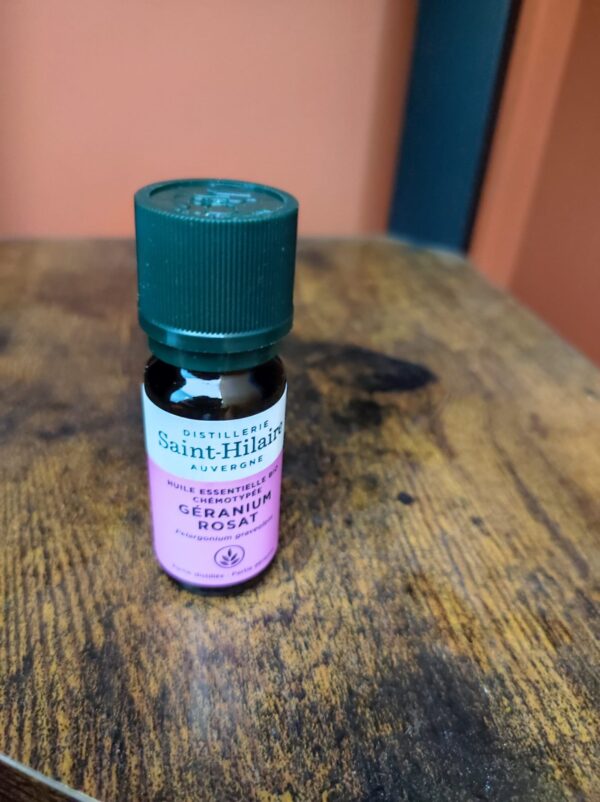 Huile essentielle de Géranium rosat bio – 10 ml – Distillerie Saint Hilaire