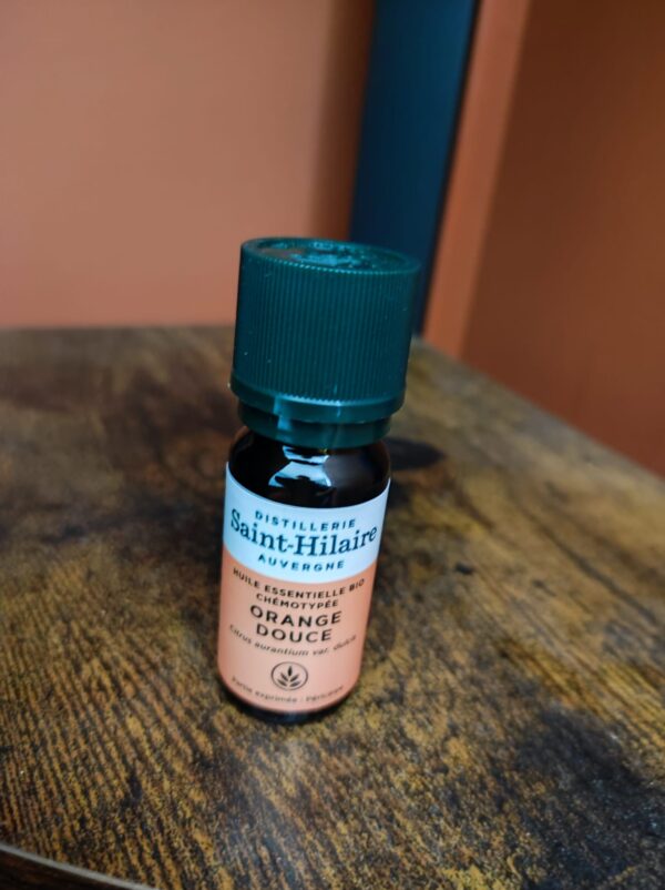 Huile essentielle de Orange douce bio – 10 ml – Distillerie Saint Hilaire